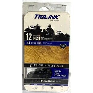 12" TRILINK SAW CHAIN S44 Drive Links Low Kickback YOU GET 2 Packs Of 2 NEW!